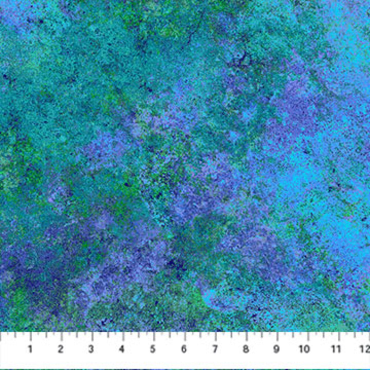 Fabric Northcott Blue Lagoon Stonehenge Multi Mixers by the Quarter Yard 39382-44